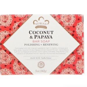 Urban Heritage Coconut & Papaya Bar Soap - Red and White